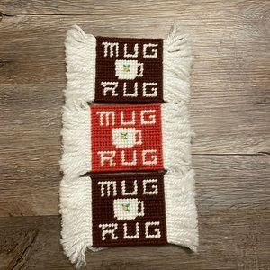 ☕ Vintage Mug Rugs – Rustic & Charming Set